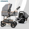 Stroller 3 in 1 luxury umbrella baby strollers