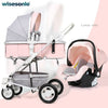 Stroller 3 in 1 luxury umbrella baby strollers